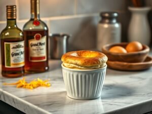 A Sobremesa que Fez o Chef Parisiense Chorar: Soufflé Grand Marnier com Ouro 24k