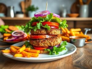 Hambúrguer Vegano de Grão-de-Bico: A Receita que Convence até Carnívoro (Proteína Completa!)