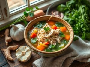 Canja de Galinha Fit da Vovó: A Receita Medicinal que Cura Gripe e Emagrece (Colágeno Natural!)