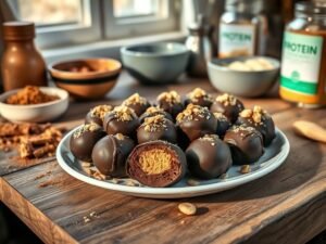 Brigadeiro Proteico de Amendoim: A Receita Fit que Satisfaz TPM sem Estragar Dieta